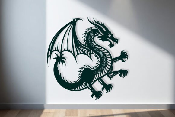 Download Laser Cut Dragon Wall Art SVG Sign - Wall art svg Collection