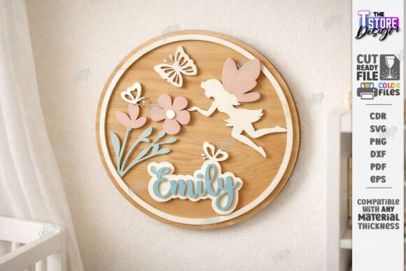 Download Kids Room Name Sign Laser Cut | CNC File - Sign Collection