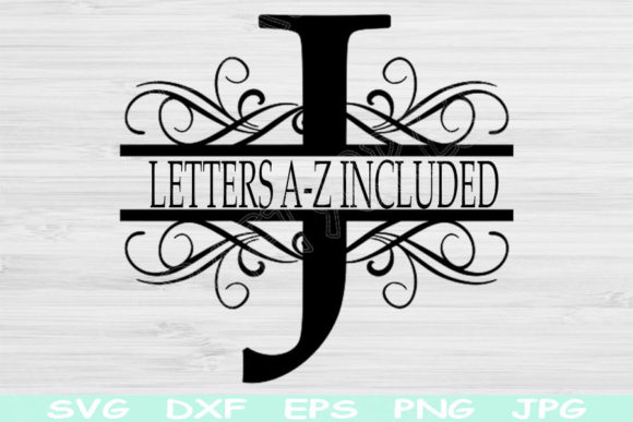 Download Split Monogram Letter Svg File Cricut - Svg file Collection