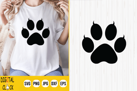 Download Cat Paw Print Design SVG File - Sign Collection
