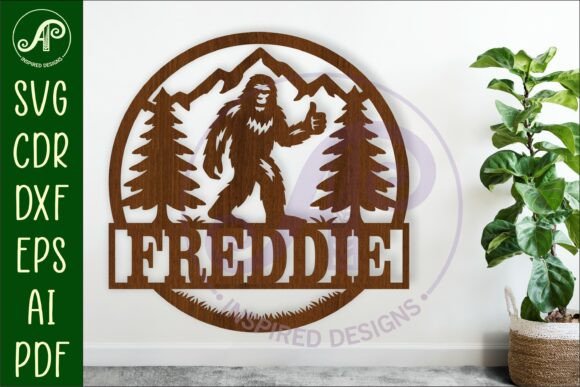 Download Bigfoot Thumbs Up Name Sign Svg Laser - Sign Collection