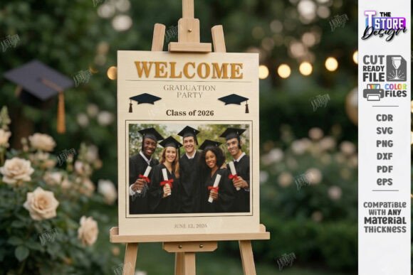 Download Graduation Welcome Sign Laser Cut | CNC - Sign Collection