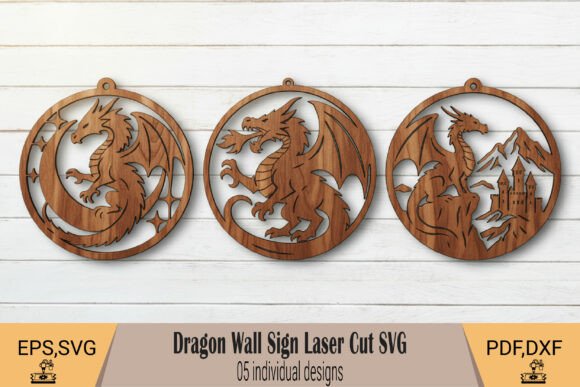 Download Dragon Wall Sign Laser Cut SVG - Sign Collection