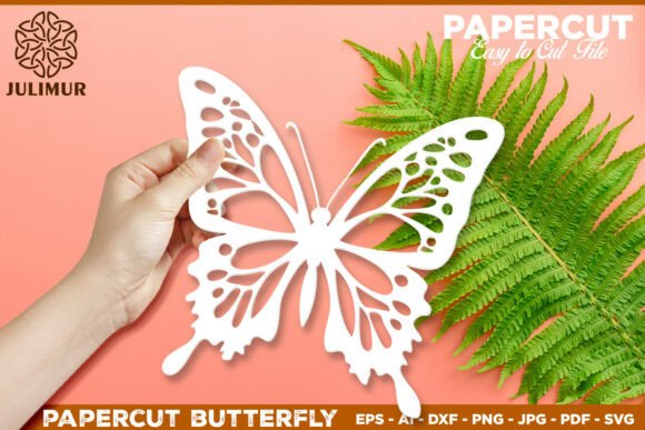 Download Papercut Butterfly SVG Design for Cricut - Sign Collection