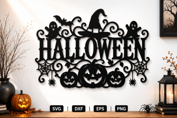 Download Halloween Wall Art Sign SVG - Sign Collection