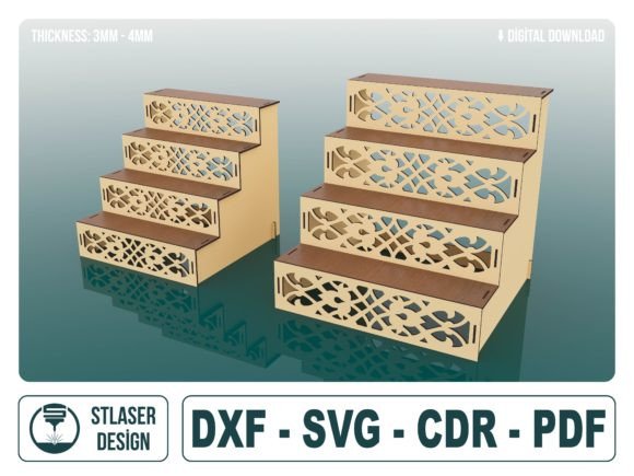 Download 4 Shef Display Stand Laser Cut Svg Files - Svg file Collection
