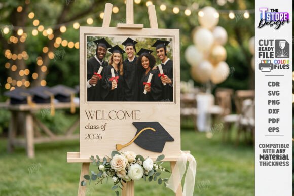 Download Graduation Welcome Sign 2026 Laser Cut - Sign Collection