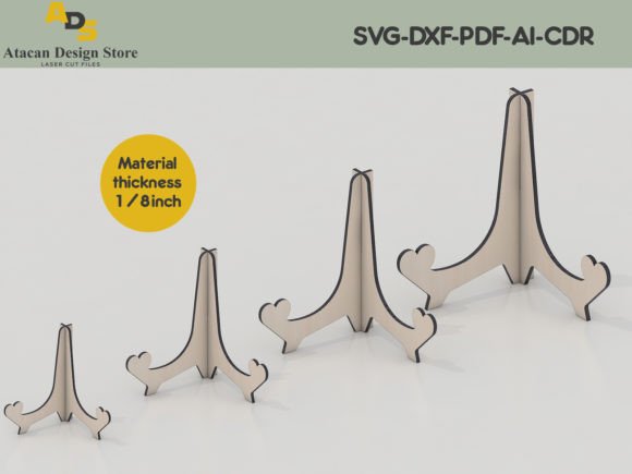 Download Wooden Display Easel Laser Cut Templates - Cut templates Collection