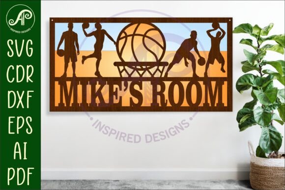 Download Basketball Male Scene Name Sign SVG - Sign Collection
