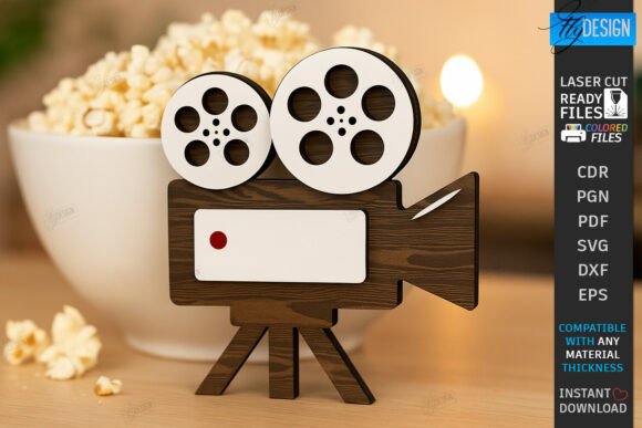 Download Home Cinema Sign Laser Cut | Tiered Tray - Sign Collection