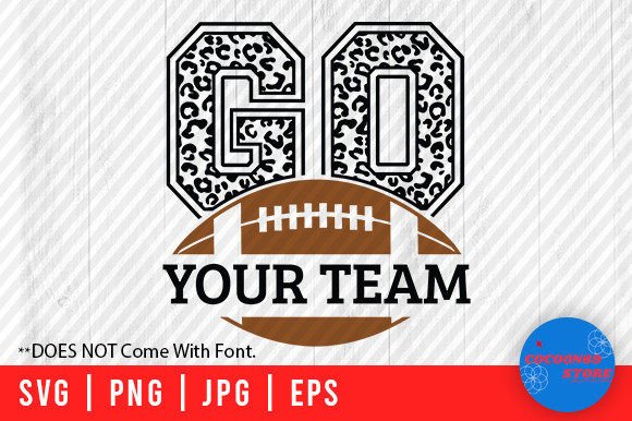 Download Leopard Go with Football Name Sign Svg - Sign Collection