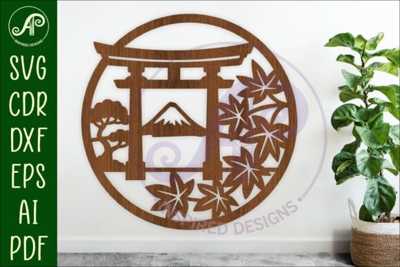 Download Japanese Torii Gate Wall Art Sign, SVG - Sign Collection