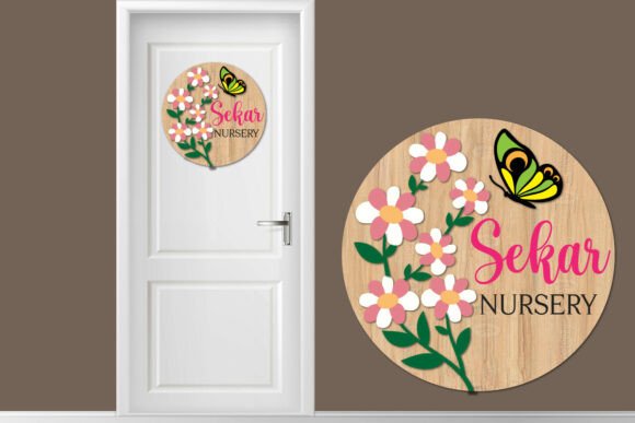 Download Flower Sign Svg, Nursery Name Sign Svg - Sign Collection