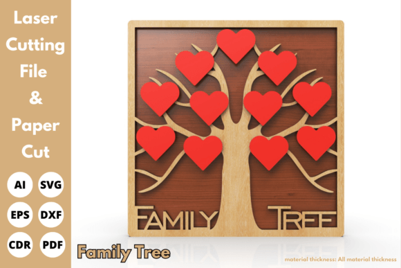 Download Multi Layer Family Tree Sign, Laser Cut - Sign Collection