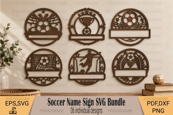 Download Soccer Name Sign SVG Bundle - Sign Collection