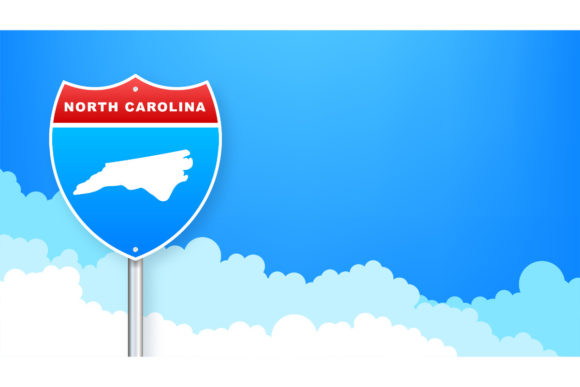 Download South Carolina Map on Road Sign. - Sign Collection