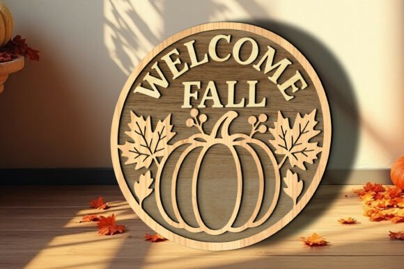 Download Fall Autumn Welcome Sign Laser Cut SVG - Sign Collection