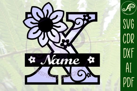 Download Letter X Flower Layer Monogram SVG File - Svg file Collection