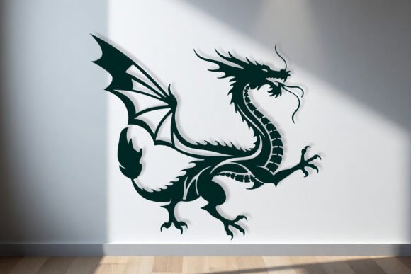 Download Laser Cut Dragon Wall Art SVG Sign - Wall art svg Collection