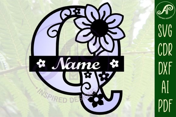 Download Letter Q Flower Layer Monogram SVG File - Svg file Collection