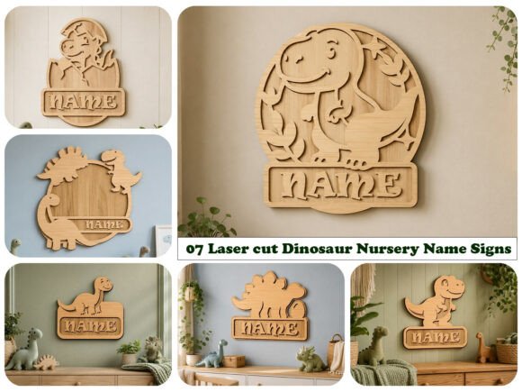 Download Laser Cut Dinosaur Nursery Name Signs - Sign Collection