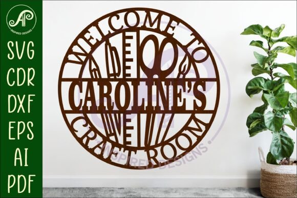 Download Craft Room Personalized Name Sign Design - Sign Collection