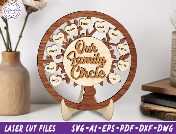 Download Personalized Family Tree Sign Laser Cut - Sign Collection