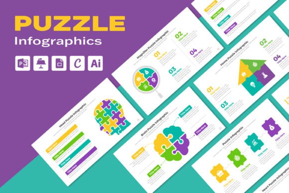 Download Puzzle Infographic Design Keynote - Sign Collection