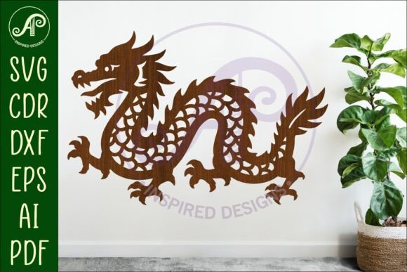 Download Chinese Dragon Wall Art Sign, SVG File 1 - Sign Collection