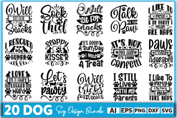 Download Dog Svg Design Bundle - Sign Collection