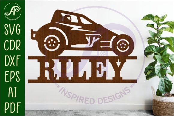 Download Dirt Racer Sprint Car Without Wings Sign - Sign Collection