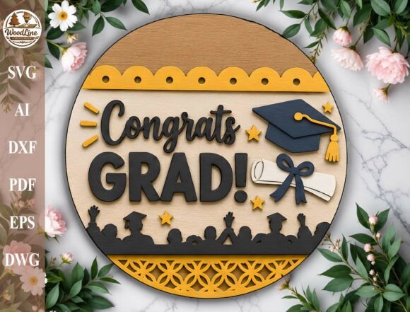 Download Graduation Round Sign SVG - Sign Collection