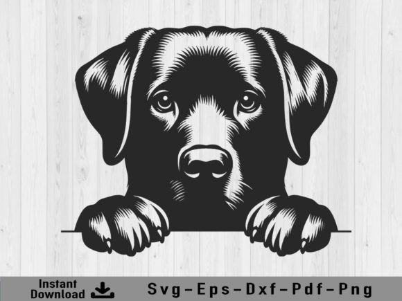 Download Peeking Labrador Retriever Dog Svg File - Svg file Collection