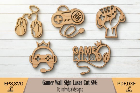 Download Gamer Wall Sign Laser Cut SVG - Sign Collection