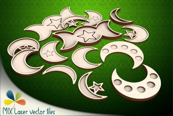Download Moon Tray Laser Cut Vector SVG Files - Svg file Collection