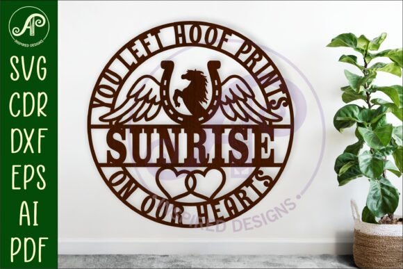 Download Horse Memorial Name Wall Art Sign, SVG - Sign Collection