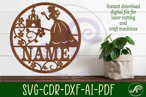 Download Princess Name Sign Svg Laser Cut - Sign Collection