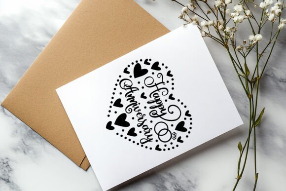 Download Happy Anniversary Heart Shape Svg Sign - Sign Collection