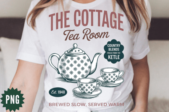 Download Vintage Tea Countryside Sign PNG Design - Sign Collection
