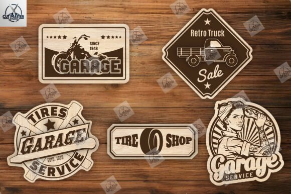 Download Garage Sign Laser Cut SVG Bundle - Sign Collection