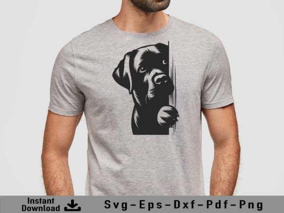 Download Peeking Labrador Retriever Dog Svg File - Svg file Collection