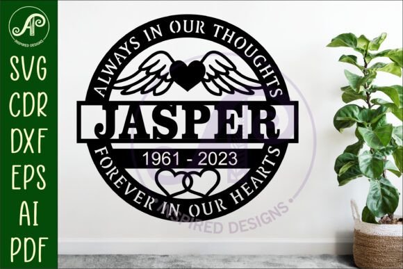 Download Memorial Name Wall Art Sign, SVG Laser - Sign Collection