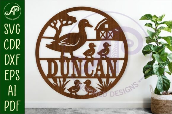 Download Ducks on the Farm Name Sign Design - Sign Collection