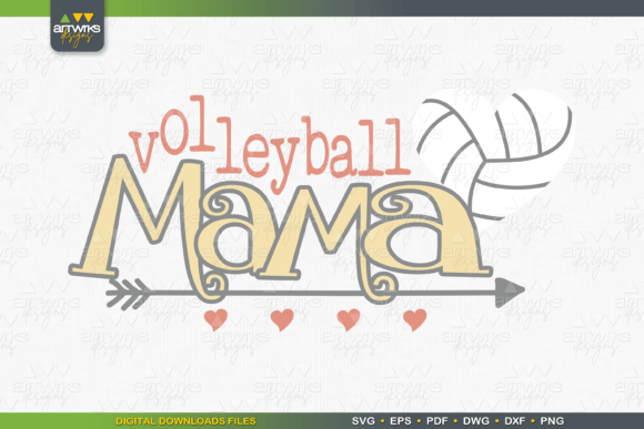Download Volleyball Mom Mama SVG Files for Cricut - Svg file Collection