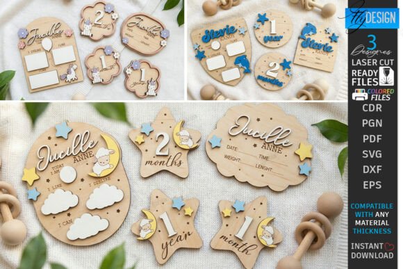 Download Baby Milestone Newborn Announcement Sign - Sign Collection