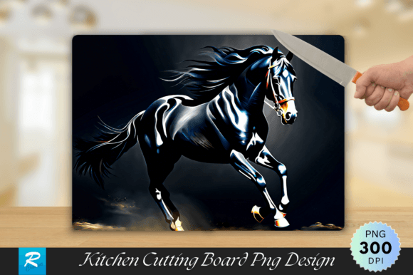 Download Black Horse Cutting Board PNG Design - Sign Collection