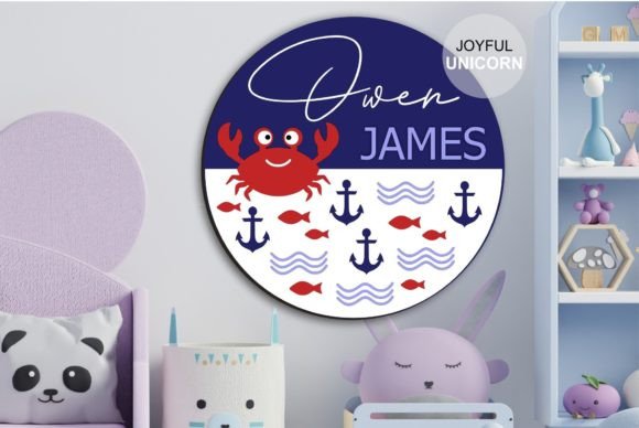 Download Under the Sea Nursery Sign SVG Cut File - Sign Collection